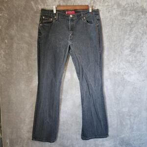 Levi's Nouveau Boot Cut Stretch | Sz 16 Miss M | Black Jeans 34W
